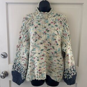 Anthropologie handknit chunky sweater
